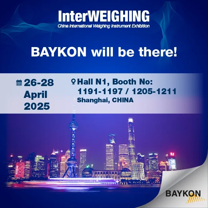 Baykon, InterWeighing Fuarında Yerini Alıyor!